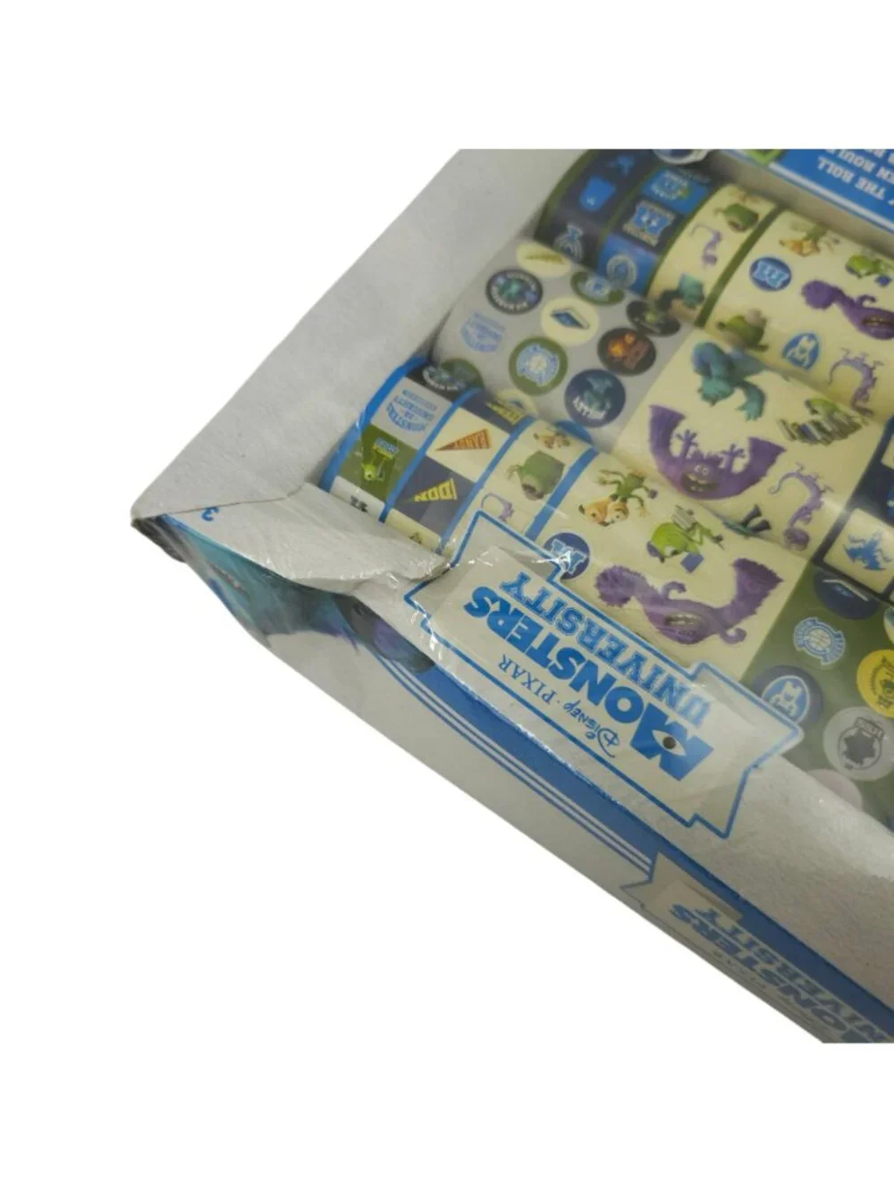 Disney Pixar Monsters University Party Favors 1000 Stickers Roll Lot of 2 Sealed